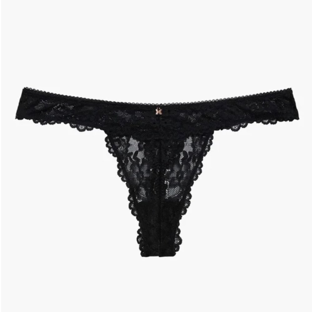 Fenty Black Lace Thong- NWT